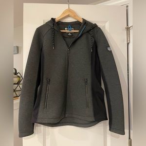 Kulh jacket with hood dark gray size medium